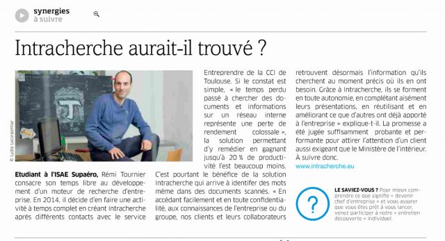 Article de presse traité par reconnaissance optique des caractères par PDF-MagiK